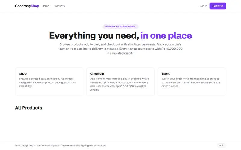 GondrongShop screenshot